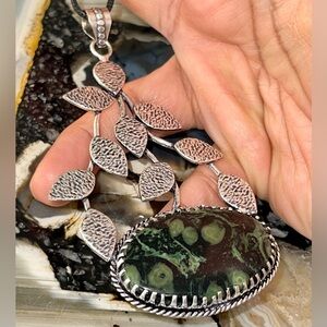 4” Large Kambaba Jasper Pendant